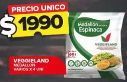 Carrefour Maxi VEGGIELAND MEDALLON VARIOS X 4 UNI oferta