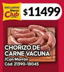 Diarco CHORIZO DE CARNE VACUNA /Con Morrón oferta