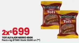 Changomas TOFI ALFAJOR NEGRO 2x46GR oferta