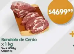 Supermercados Buenos Días Bondiola de Cerdo x 1kg oferta