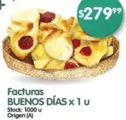 Supermercados Buenos Días Facturas BUENOS DÍAS x 1u oferta