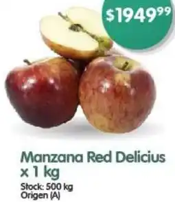 Supermercados Buenos Días Manzana Red Delicius x 1kg oferta