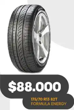 Supermercados Tadicor 175/70 R13 82T FORMULA ENERGY oferta