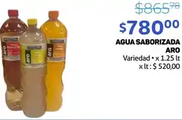 Makro AGUA SABORIZADA ARO Variedad x 1.25lt oferta
