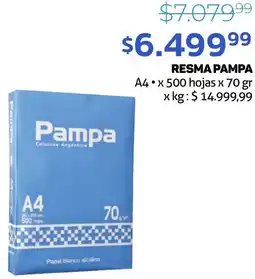 RESMA PAMPA A4 x 500 hojas x 70gr