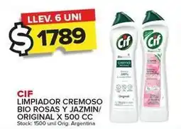 Carrefour Maxi Cif - limpiador cremoso bio rosas y jazmin oferta