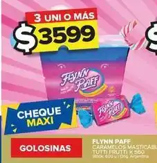 Carrefour Maxi Flynn paff - caramelos masticables tutti frutti oferta