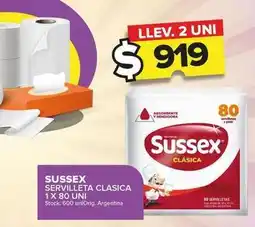 Carrefour Maxi Sussex - servilleta clasica oferta