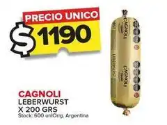 Carrefour Maxi Cagnoli - leberwurst oferta