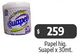 Papel hig. Suapel x 30mt