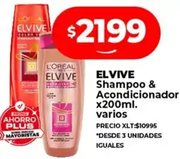 Supermayorista Vital ELVIVE Shampoo & Acondicionador x200ml oferta