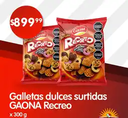 Galletas dulces surtidas GAONA Recreo x 300 g