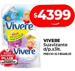 Supermayorista Vital VIVERE Suavizante d/p.x3lt oferta