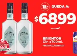 Supermayorista Vital BRIGHTON Gin x700ml oferta