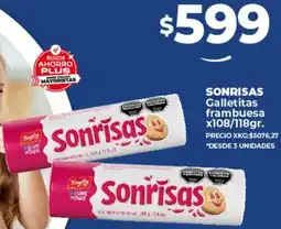 Supermayorista Vital SONRISAS Galletitas frambuesa x108/118gr oferta