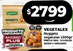 Supermayorista Vital VEGETALEX Nuggets vegetales x300gr oferta