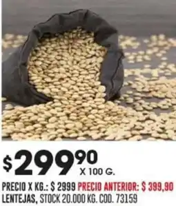 Coto LENTEJAS X 100G oferta