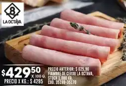 Coto FIAMBRE DE CERDO LA OCTAVA X 100G oferta