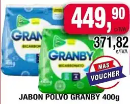 Maxiconsumo JABON POLVO GRANBY 400g oferta