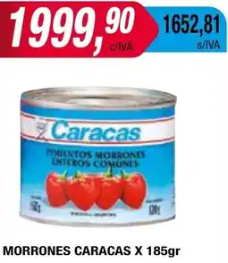 Maxiconsumo MORRONES CARACAS x 185gr oferta