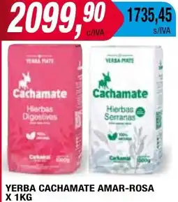Maxiconsumo YERBA CACHAMATE AMAR-ROSA x 1kg oferta