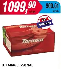 Maxiconsumo TE TARAGUI x 50 SAQ oferta