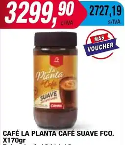 Maxiconsumo CAFÉ LA PLANTA CAFÉ SUAVE FCO. x 170gr oferta
