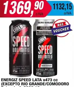 Maxiconsumo ENERGIZ SPEED LATA x 473cc oferta