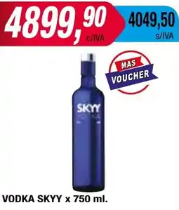 Maxiconsumo VODKA SKYY x 750ml oferta