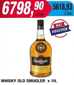 Maxiconsumo WHISKY OLD SMUGLER x 1lt oferta