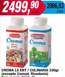 Maxiconsumo CREMA LS ENT / CULINARIA 330gr oferta