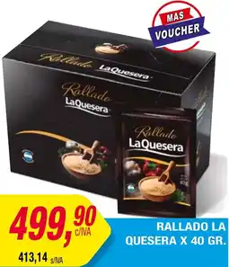 Maxiconsumo RALLADO LA QUESERA X 40 GR oferta