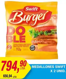 Maxiconsumo MEDALLONES SWIFT X 2 UNID oferta