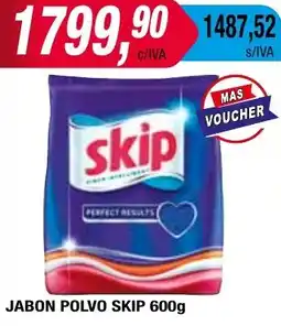 Maxiconsumo JABON POLVO SKIP 600g oferta