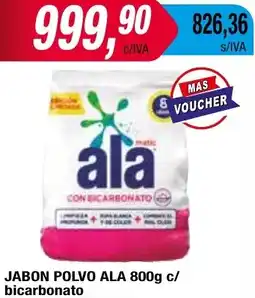 Maxiconsumo JABON POLVO ALA 800g c/ bicarbonato oferta