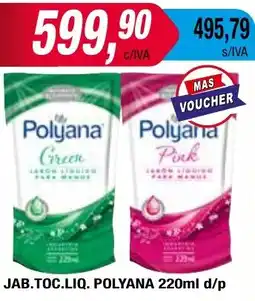 Maxiconsumo JAB.TOC.LIQ. POLYANA 220ml d/p oferta