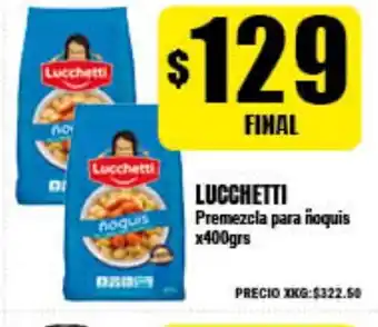Supermayorista Vital Lucchetti Premezcla para ñoquis x400grs oferta