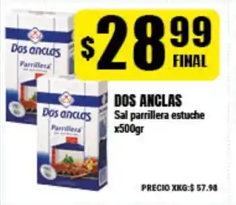 Supermayorista Vital Dos Anclas Sal parrillera estuche x500gr oferta