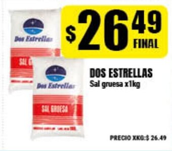 Supermayorista Vital Dos Estrellas Sal gruesa x1kg oferta