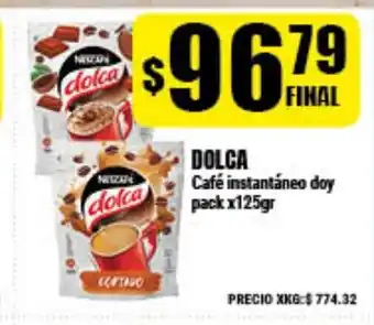Supermayorista Vital Dolca Café instantáneo doy pack x125gr oferta