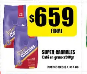 Supermayorista Vital Super Cabrales Café en grano x500gr oferta