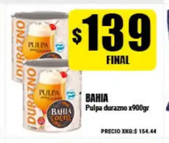 Supermayorista Vital Bahia Pulpa durazno x900gr oferta