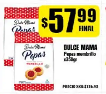 Supermayorista Vital Dulce Mama Pepas membrillo x350gr oferta