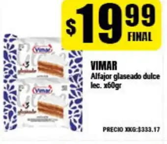 Supermayorista Vital Vimar Alfajor glaseado dulce lec. x60gr oferta