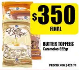 Supermayorista Vital Butter Toffees Caramelos 822gr oferta
