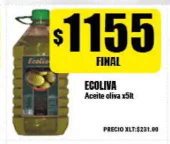 Supermayorista Vital Ecoliva Aceite oliva x5lt oferta