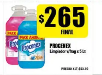 Supermayorista Vital Procenex Limpiador v/frag x 5lt oferta
