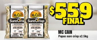 Supermayorista Vital Mc Cain Papas sure crisp x2.5kg oferta