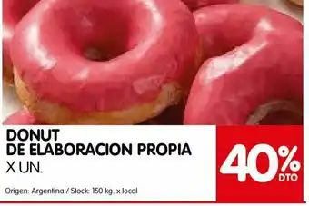 Disco Donut de elaboración propia x un -40% oferta