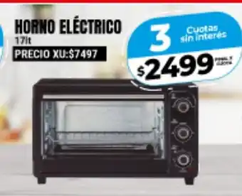 Supermayorista Vital Horno Eléctrico 17lt oferta